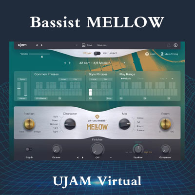 [低音提琴虚拟乐器]UJAM Virtual Bassist MELLOW