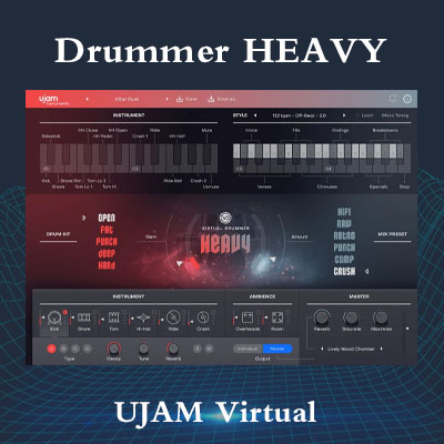 [虚拟摇滚鼓手]UJAM Virtual Drummer HEAVY