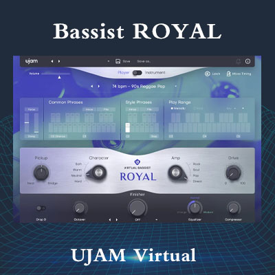 [虚拟贝斯]UJAM Virtual Bassist ROYAL