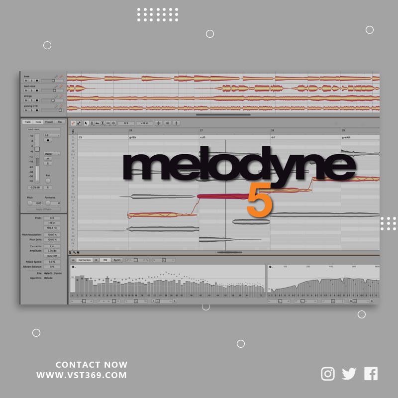 [音高修正插件]Celemony Melodyne 5.3.1麦乐迪