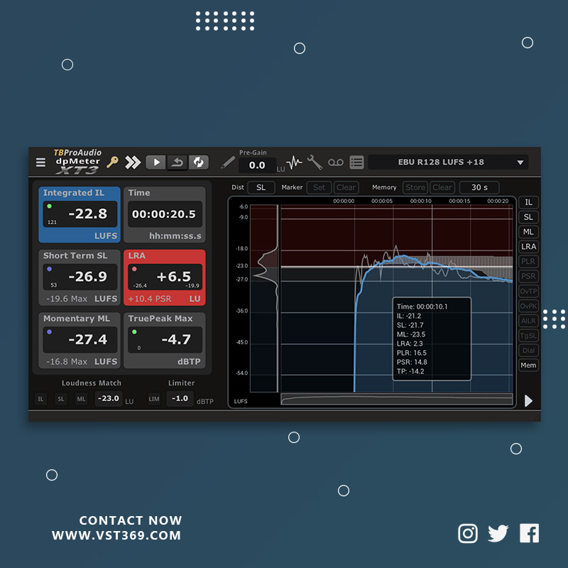 [音量分析插件]TBProAudio dpMeter XT