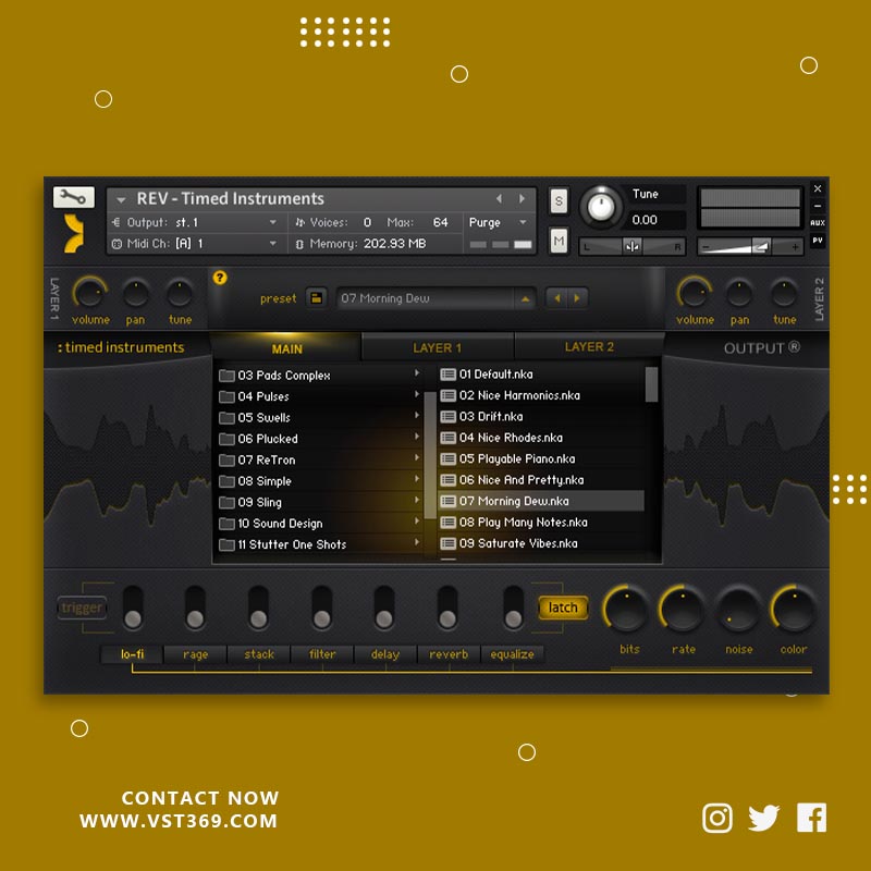 [反转声音合成器]Output REV v1.1.1 KONTAKT