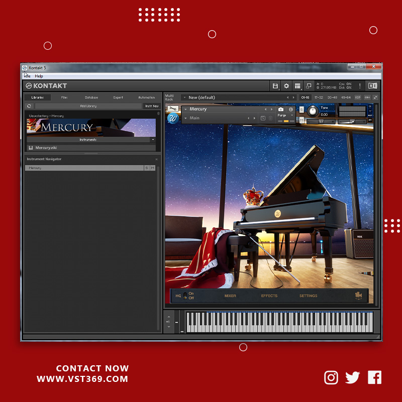 [法吉奥里伦敦钢琴音源]Wavesfactory Mercury  KONTAKT