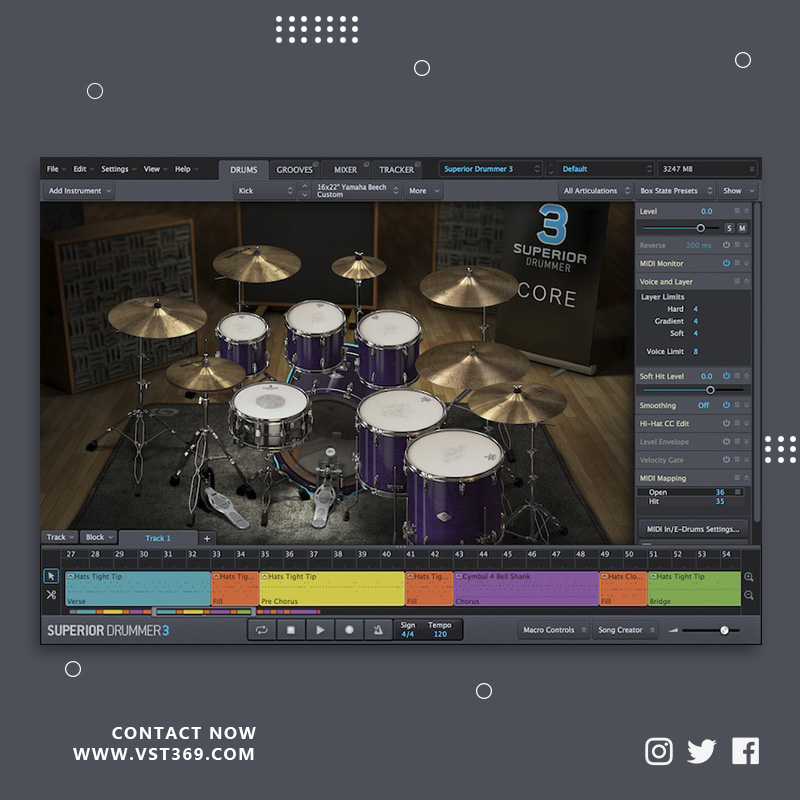 [超级鼓手]Toontrack Superior Drummer 3.1.7 含500G音源