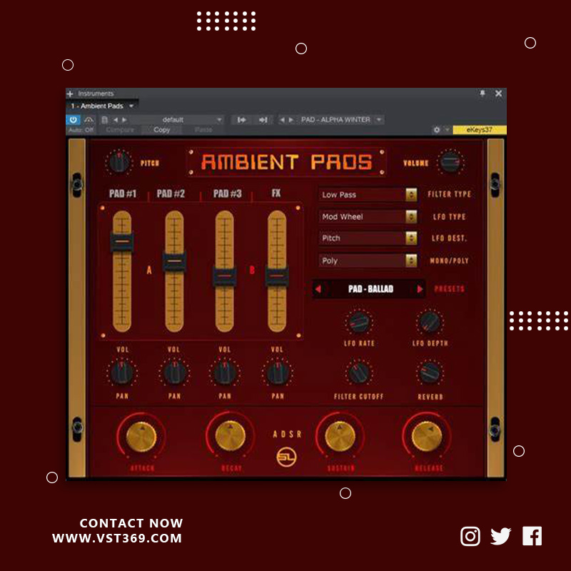 [电子合成器]StudioLinked Ambient Pads 1.0.0