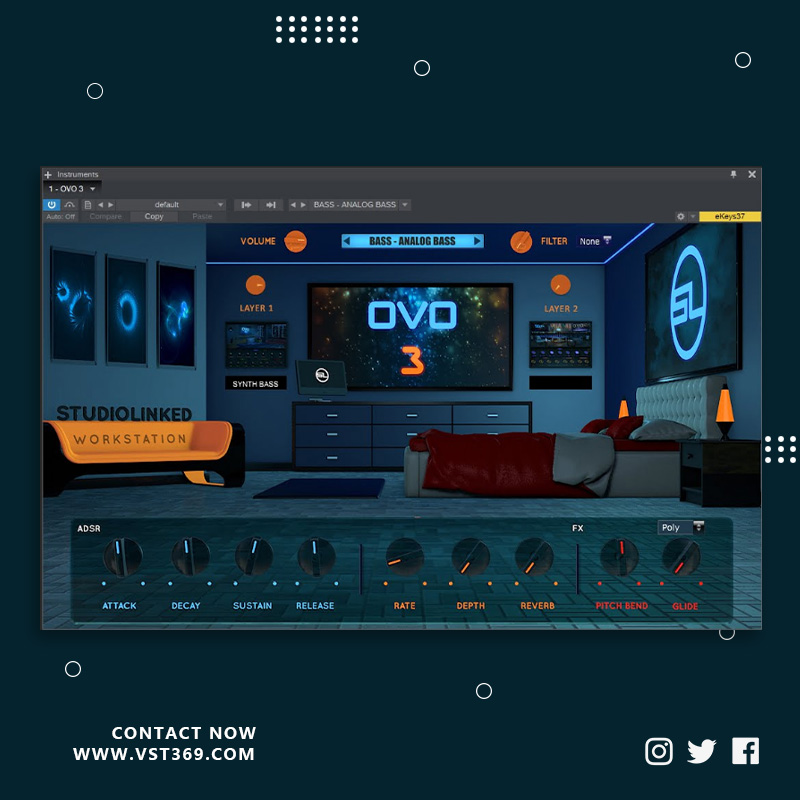 [虚拟乐器插件]StudioLinked OVO RNB 3 1.0.0