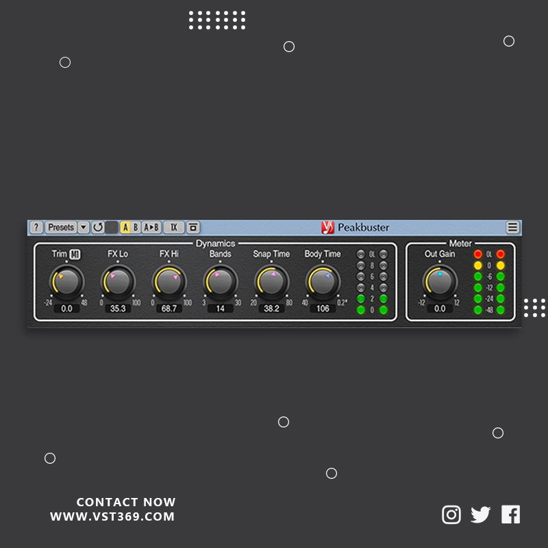 [多频段瞬态增强器]Voxengo Peakbuster 1.0.0