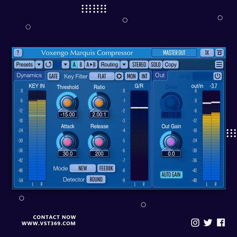 [混音制作插件]Voxengo Marquis Compressor 2.6.0