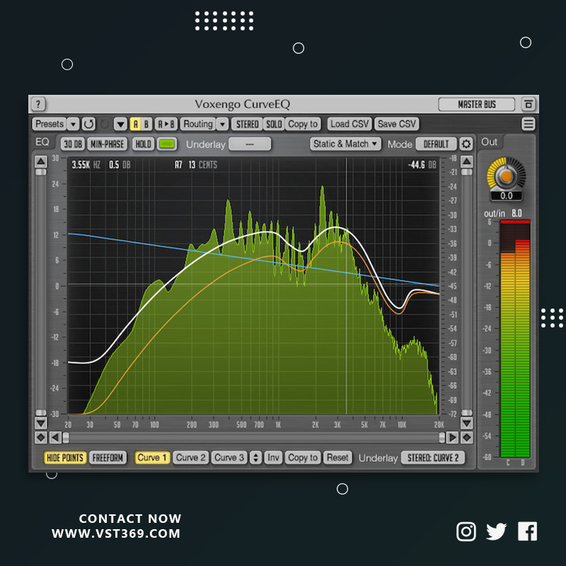 [均衡器插件]Voxengo CurveEQ 3.8.0