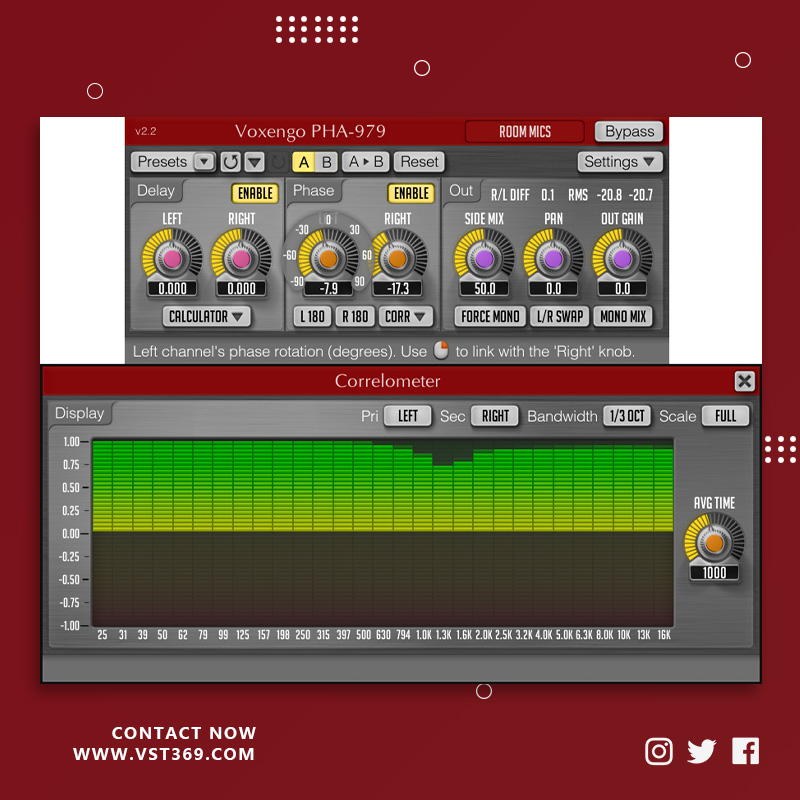 [混响效果器插件]Voxengo PHA-979 2.1.0