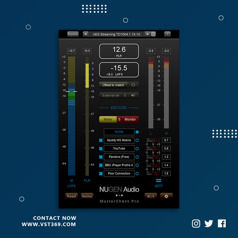 [总线混音效果器]NUGEN Audio Mastercheck 1.4.0