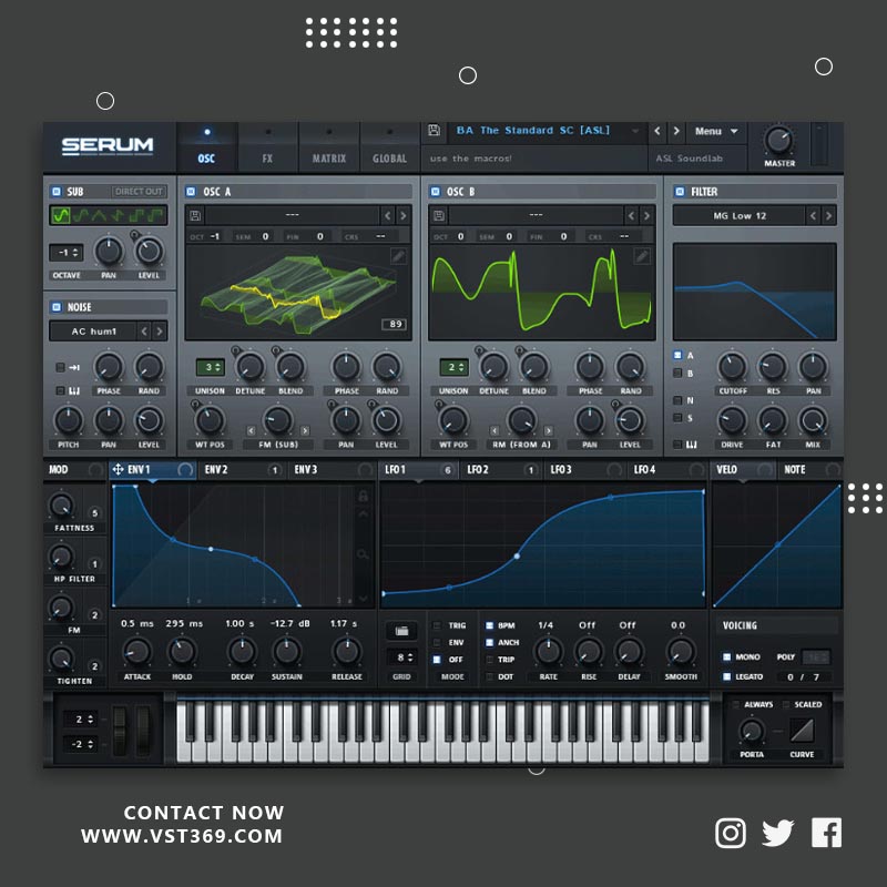 [血清合成器]Xfer Serum 1.3.6b8 中文版 含7.5G音源