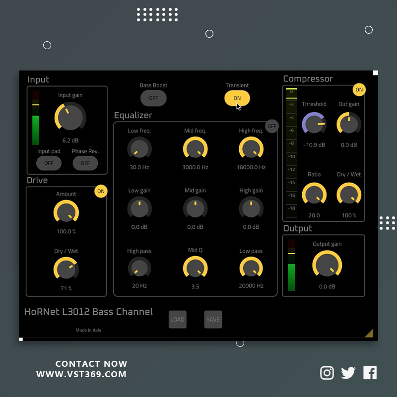 [贝斯通道条插件] HoRNet L3012 Bass Channel 1.0.0