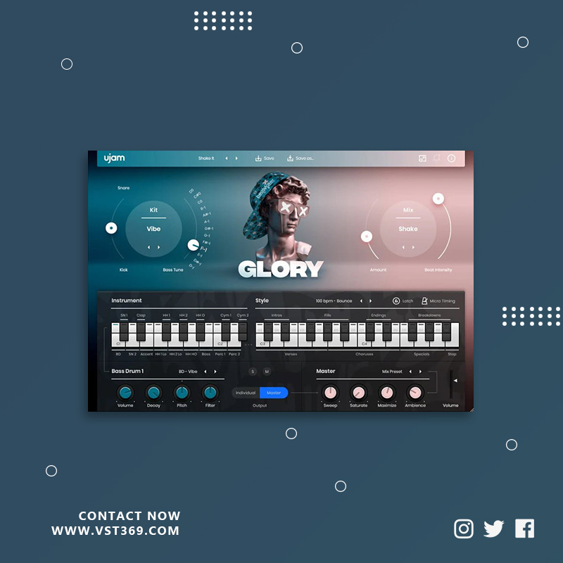 [虚拟节拍制作器]UJAM Beatmaker GLORY 1.2.3