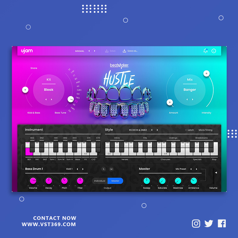 [嘻哈电鼓]UJAM Beatmaker HUSTLE 2.1.2