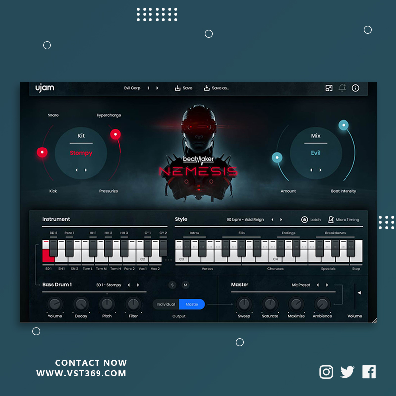 [赛博朋克]UJAM Beatmaker NEMESIS 2.1.2