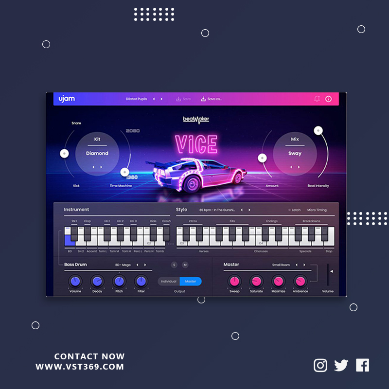 [80年代鼓机]UJAM Beatmaker VICE 2.1.2