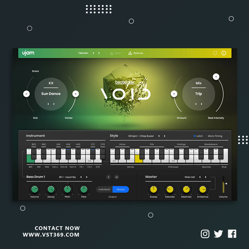 [虚拟鼓机]UJAM Beatmaker VOID 2.1.2