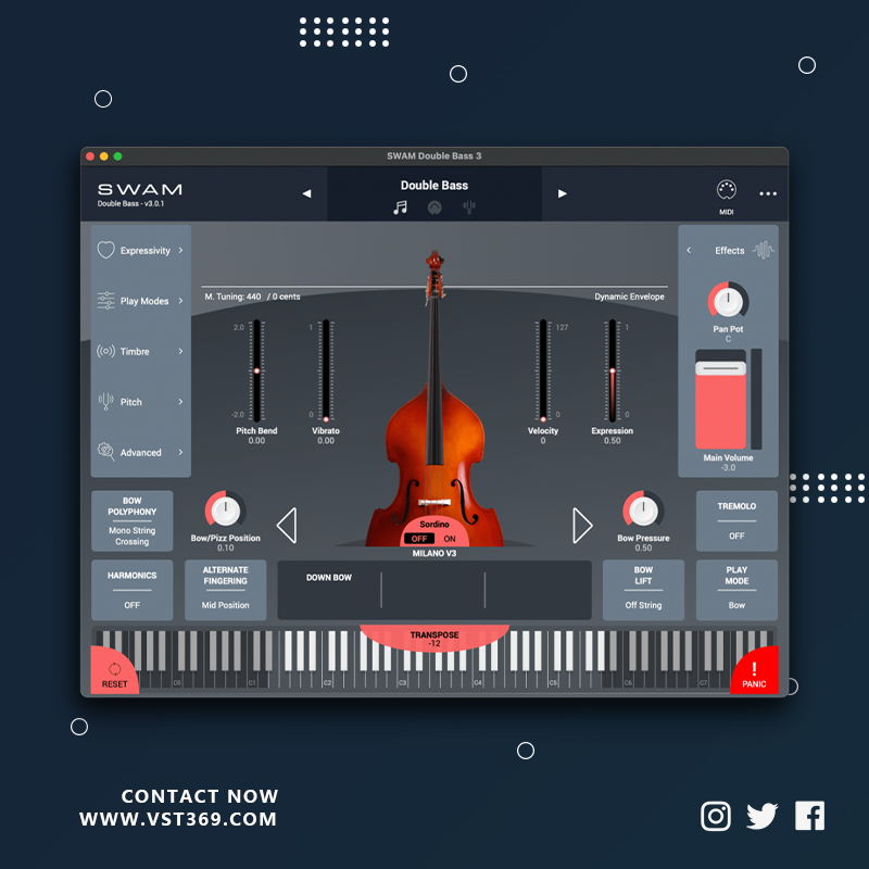 [管弦乐]Audio Modelling SWAM Engine Double Bass 2.0.1