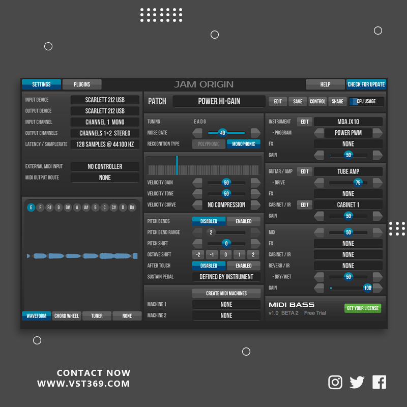 [贝斯插件] MIDI BASS 1.0.0