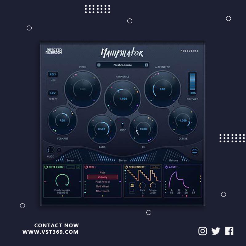 [人声变音效果器]Polyverse Infected Mushroom Manipulator 1.0.3