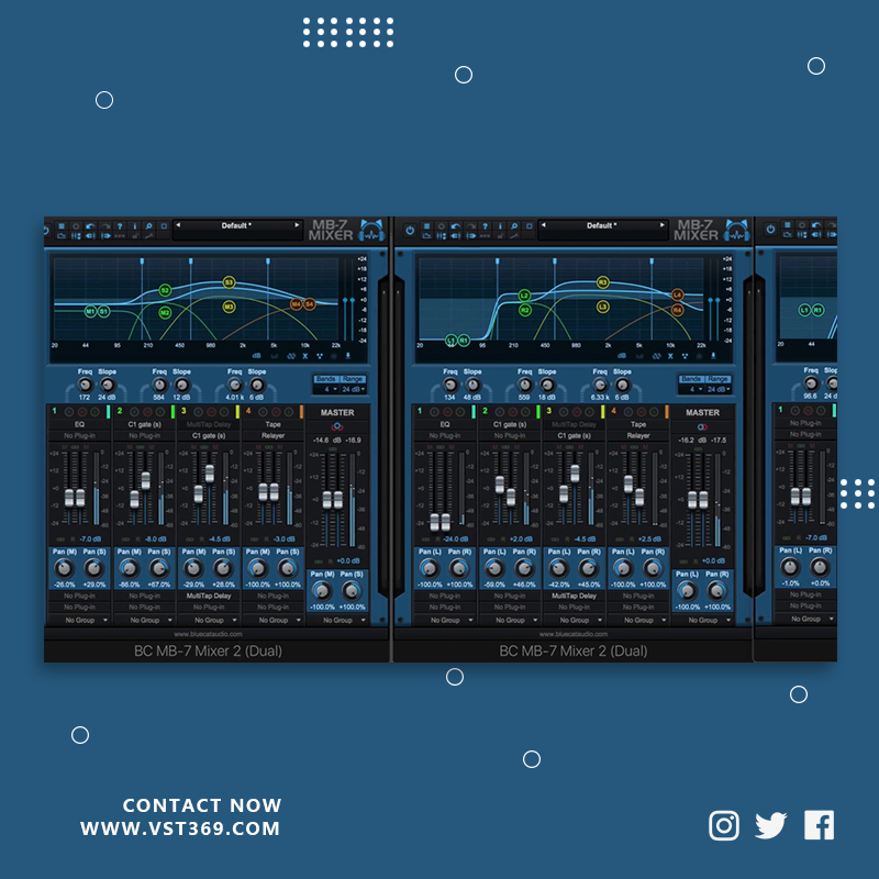 [多频段效果处理] Blue Cat’s MB-7 Mixer 3.2.2