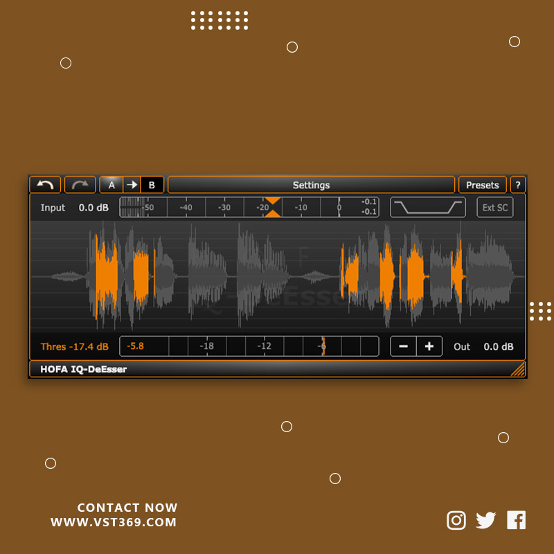 [咝声齿音消除] HOFA IQ-DeEsser 1.0.6