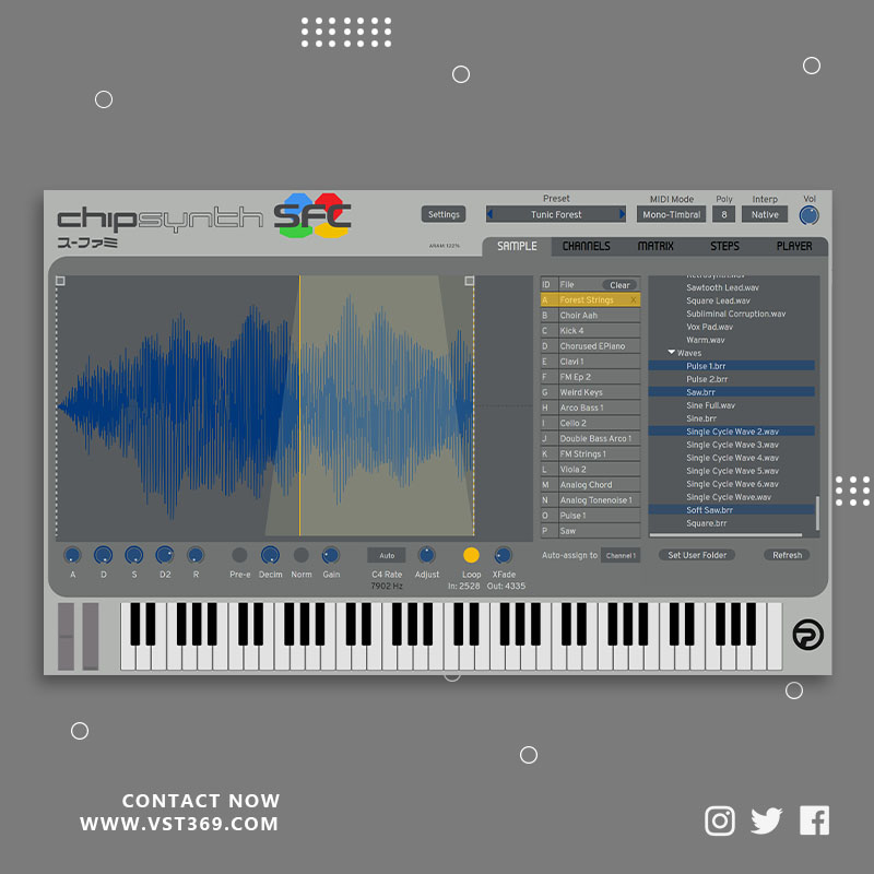 [音频抓拍采样] Plogue Chipsynth SFC 1.01