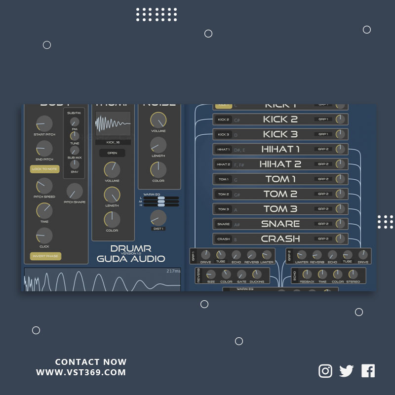 [鼓合成器] GuDa Audio DrumR 2.2