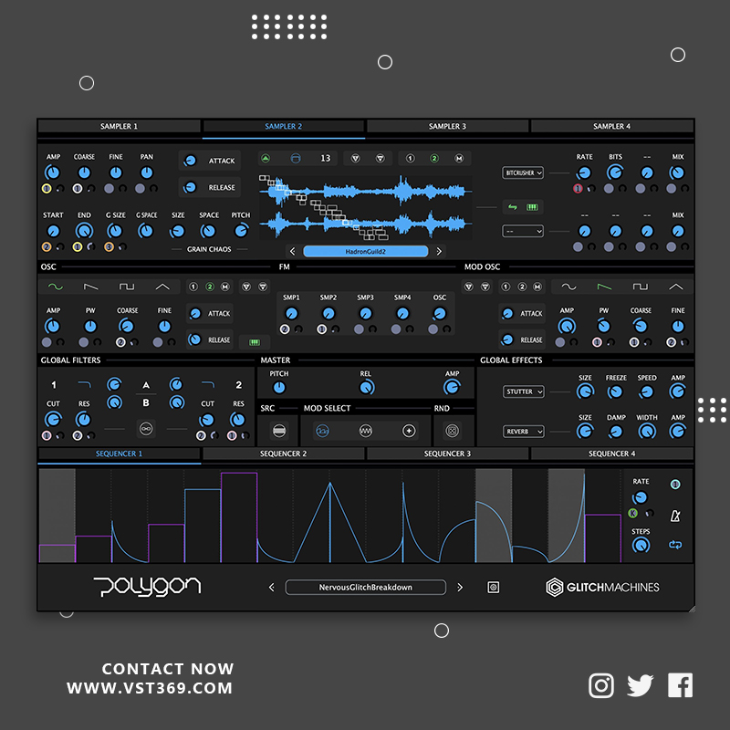 [混合采样器插件] Glitchmachines Polygon  2.1.0