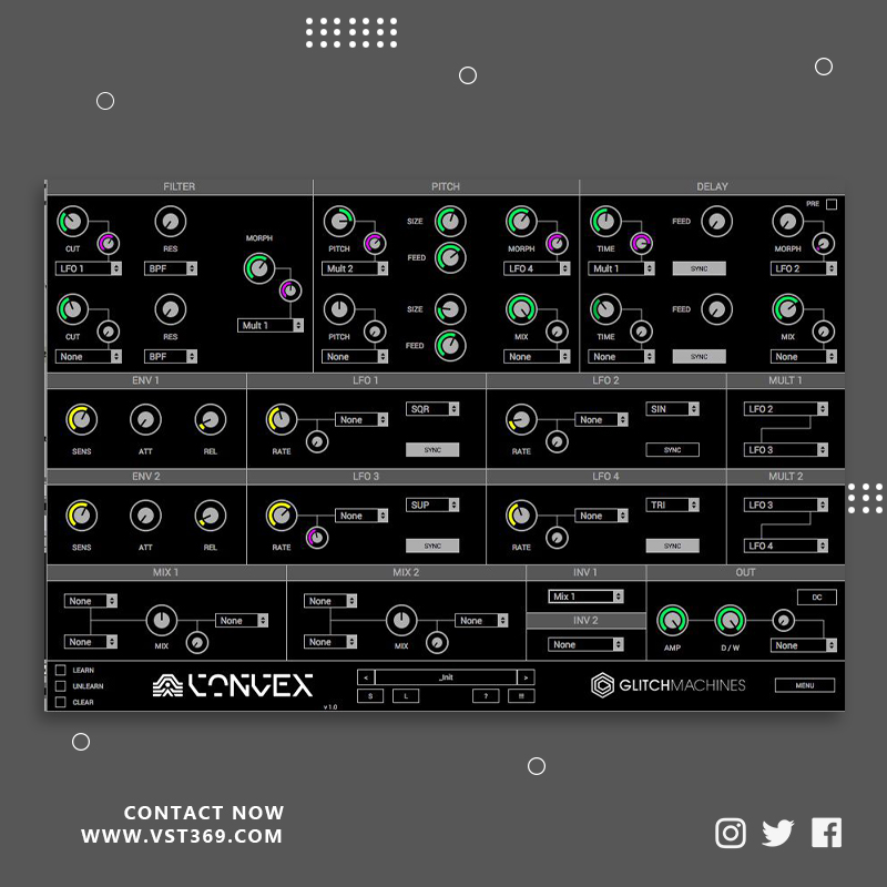 [多效果处理器] Glitchmachines Convex 1.3.1