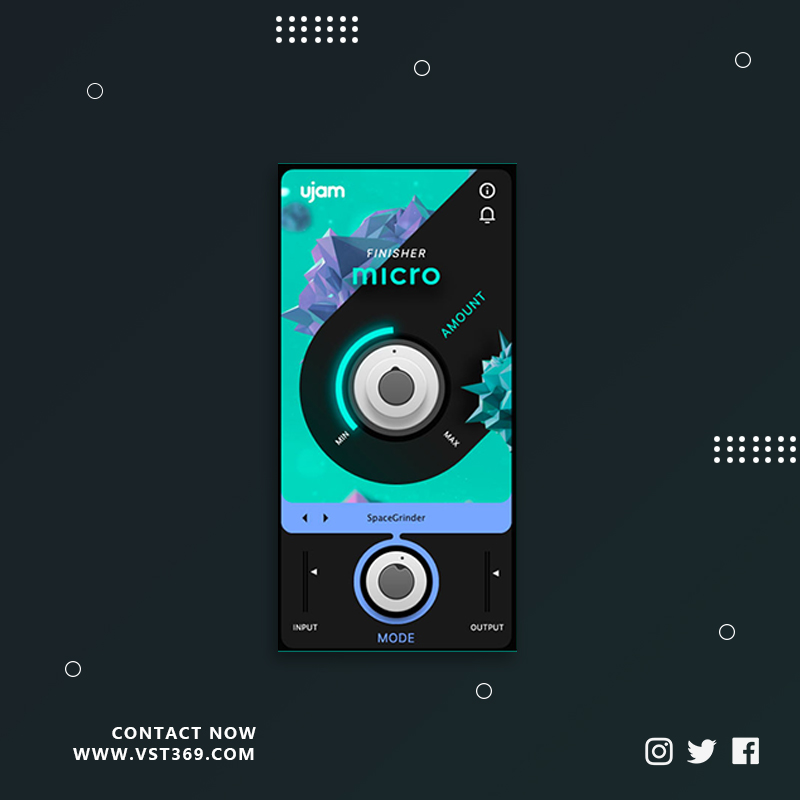[单旋钮多效果器插件]UJAM Finisher MICRO 1.0.1