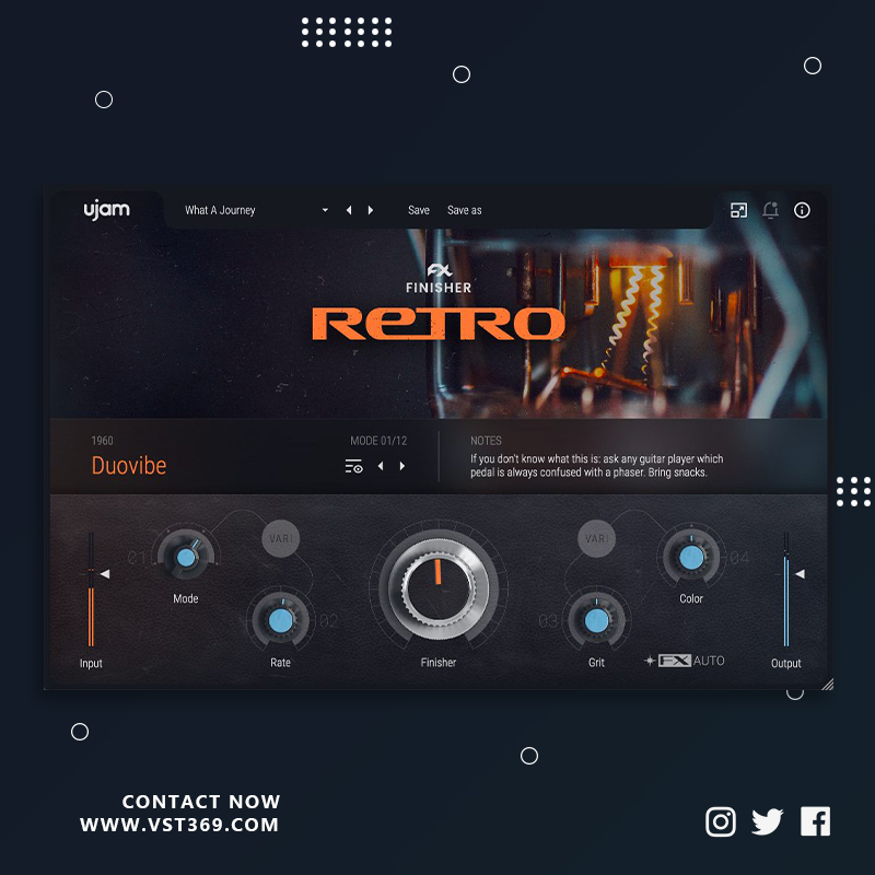 [经典质感]UJAM Finisher RETRO 1.0.0