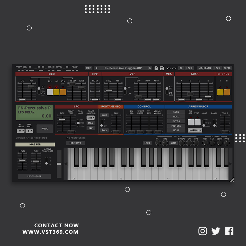 [低音合成器] Togu Audio Line TAL BassLine 1.0.1