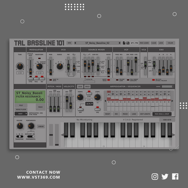 [低音合成器] Togu Audio Line TAL BassLine 101 3.5.3