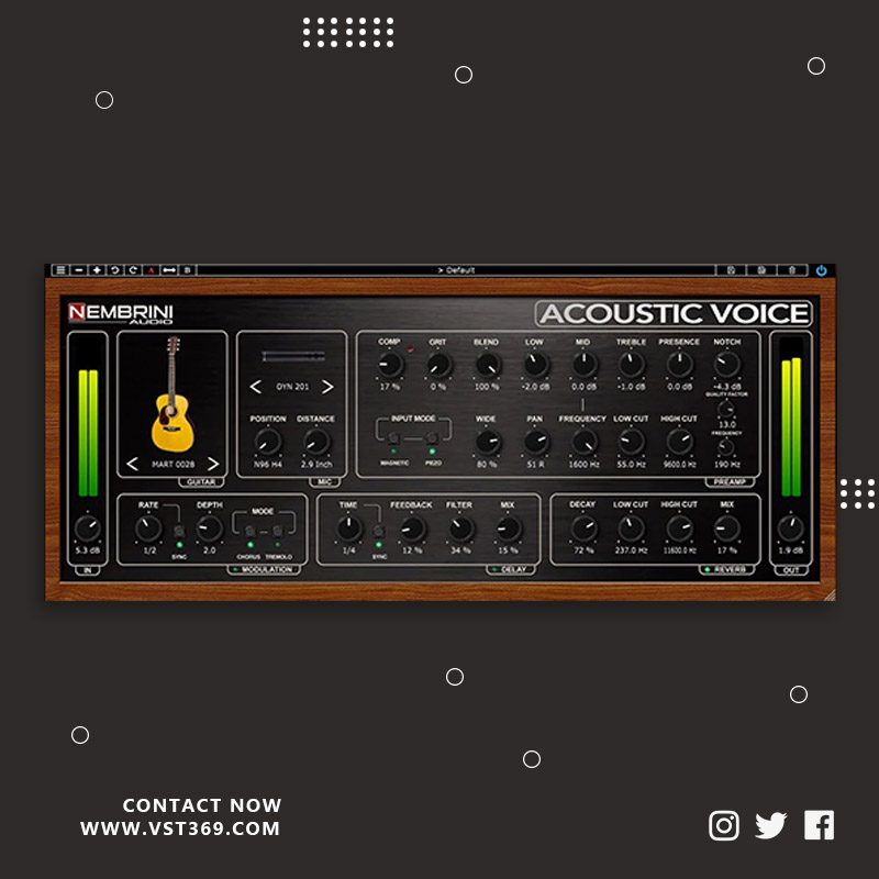 [原声木吉他效果器] Nembrini Audio NA Acoustic Voice 1.0.0