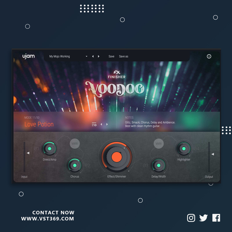 [创意吉他效果器]UJAM Finisher VOODOO 1.0.0