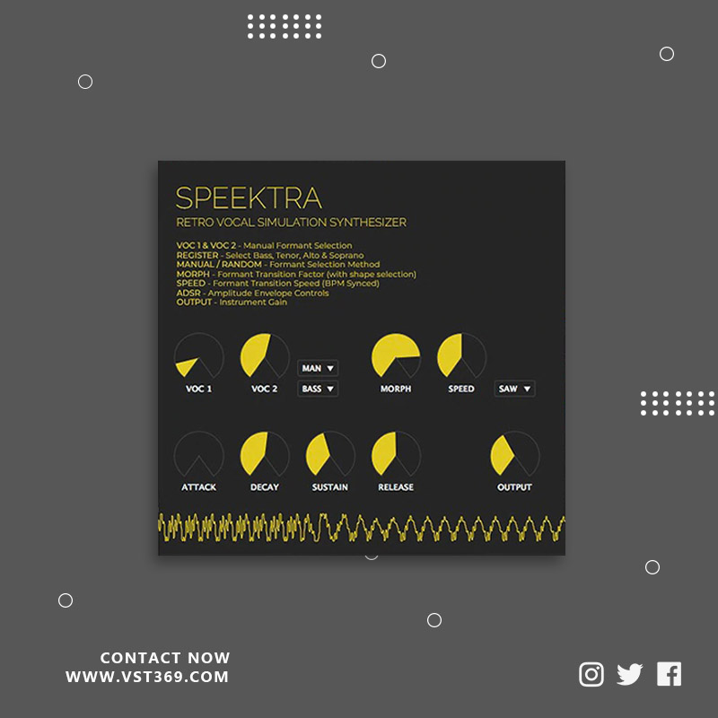 [梦幻效果器] Speektra  Retro Chipspeak Synthesizer 1.0.0