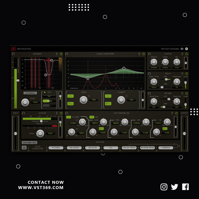 [哈里森人声效果器] Harrison AVA Vocal Flow  1.1.0