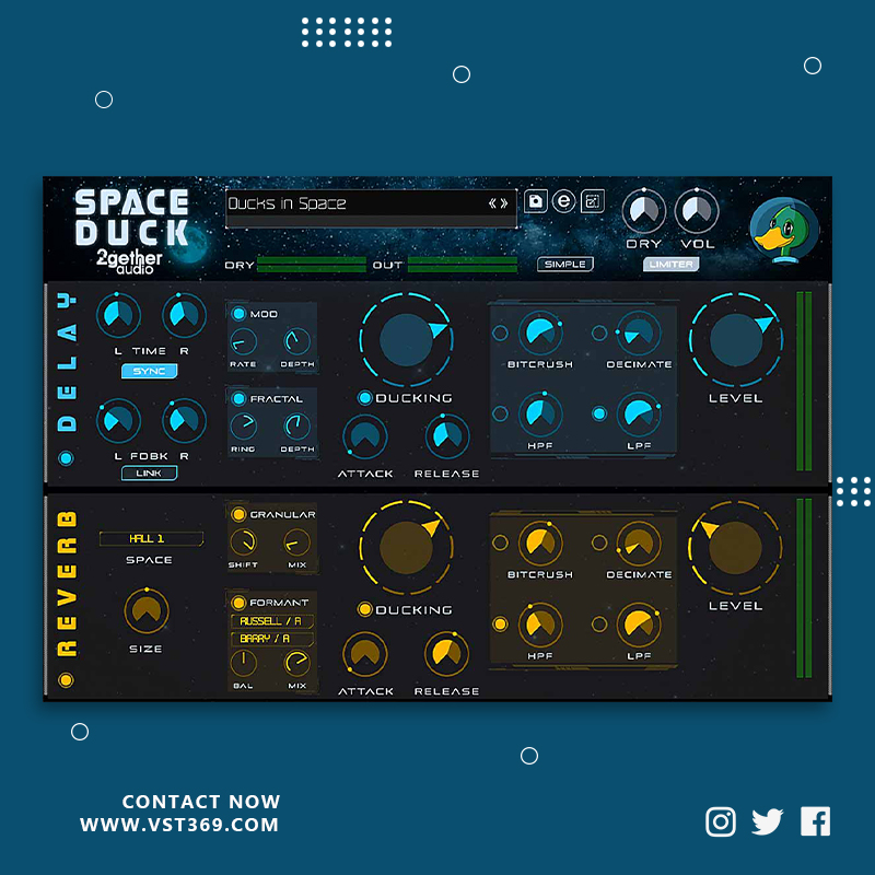 [延迟混响] 2getheraudio SPACE DUCK 1.0.1