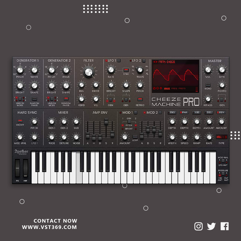 [虚拟模拟合成器] 2getheraudio Cheeze Machine PRO  1.2.1