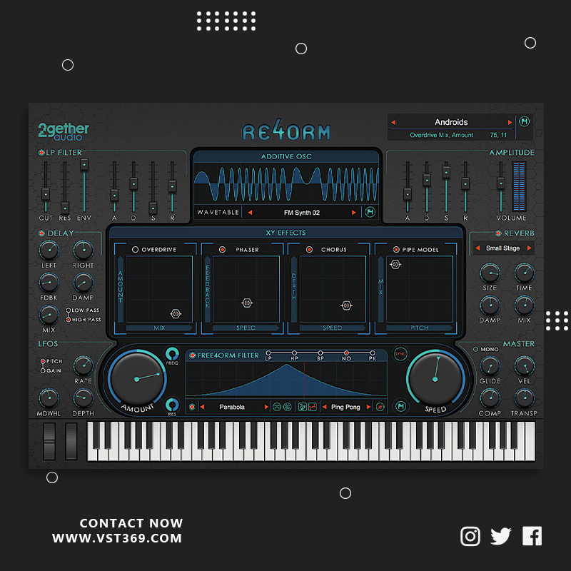 [加法合成器插件] 2getheraudio RE4ORM  1.1.0