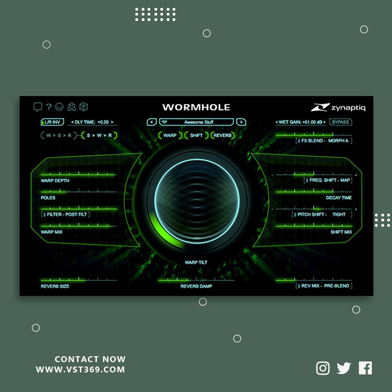 [创建概念声音的新效果处理] Zynaptiq WORMHOLE  1.1.2