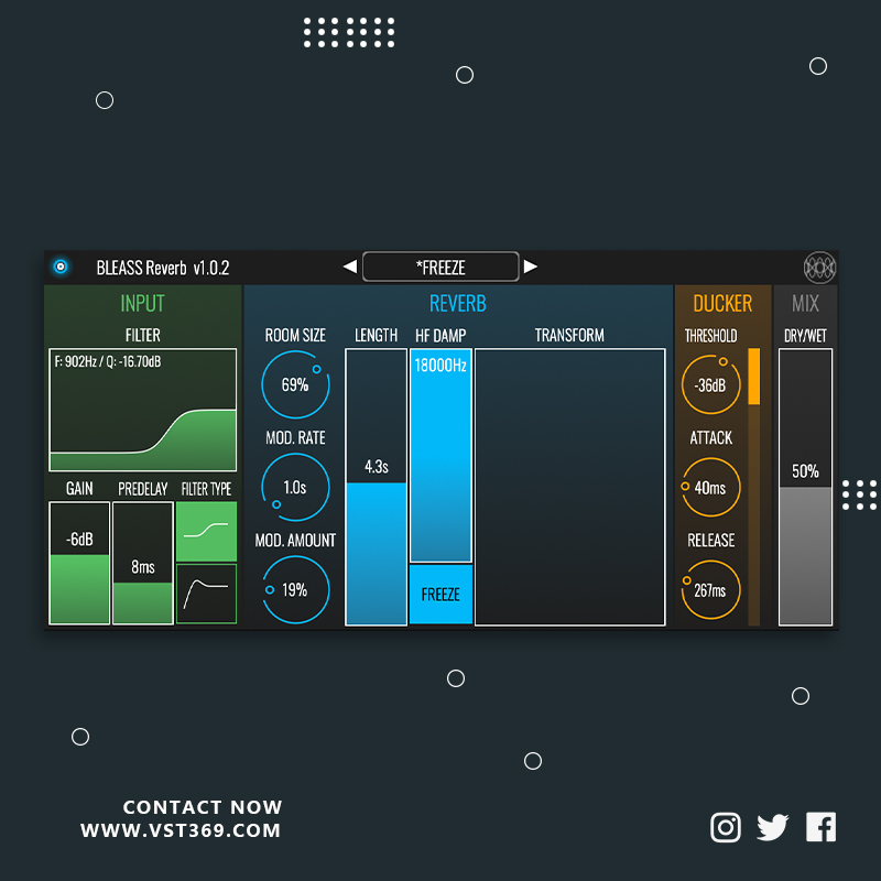 [混响插件] BLEASS Reverb 1.3.0