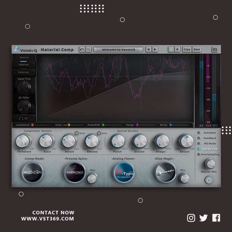 [尖端音频压缩器] VoosteQ Material Comp 1.6.0