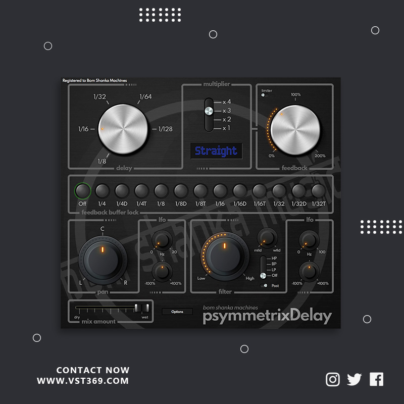 [速度同步延迟] Bom Shanka Machines psymmetrixDelay 1.3.3