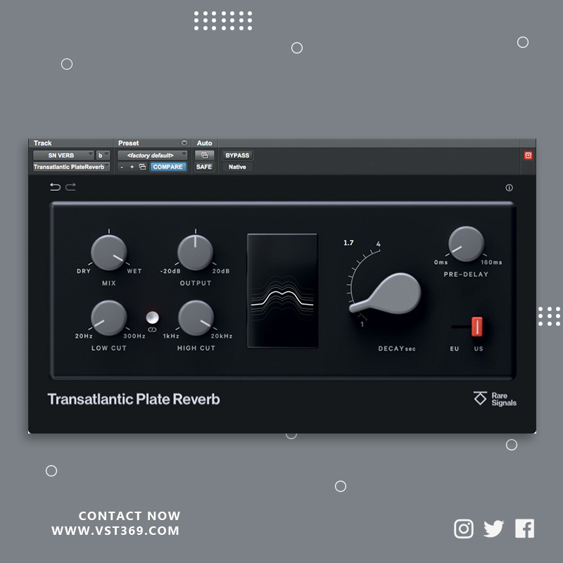 [板式混响插件] Rare Signals Transatlantic Plate Reverb  1.3.2