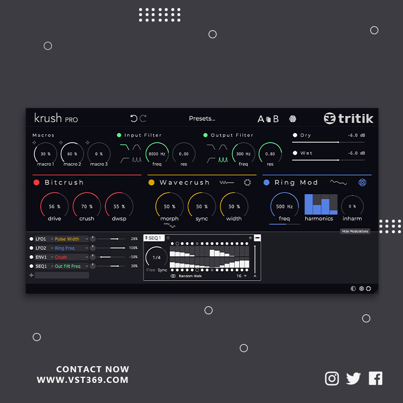 [立体声调制效果器] Tritik Krush Pro  1.1.0