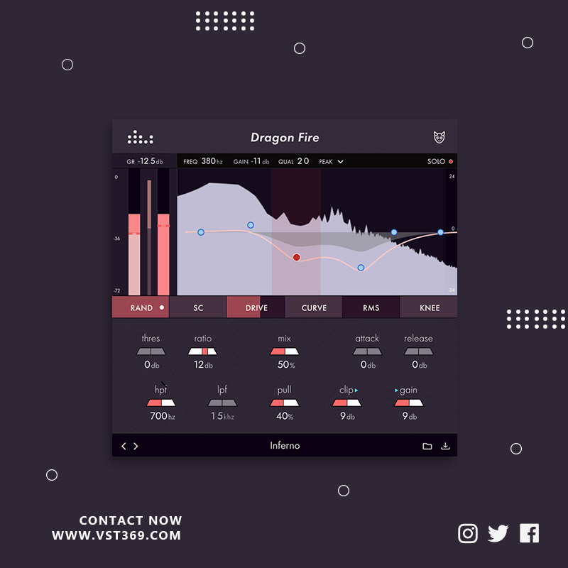 [音色压缩器插件] Denise Audio Dragon Fire 1.0.0