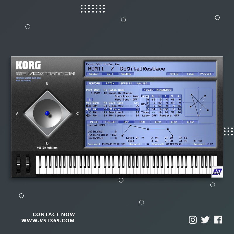 [先进矢量合成系统的合成器] KORG Legacy Collection WAVESTATION 2.2.0